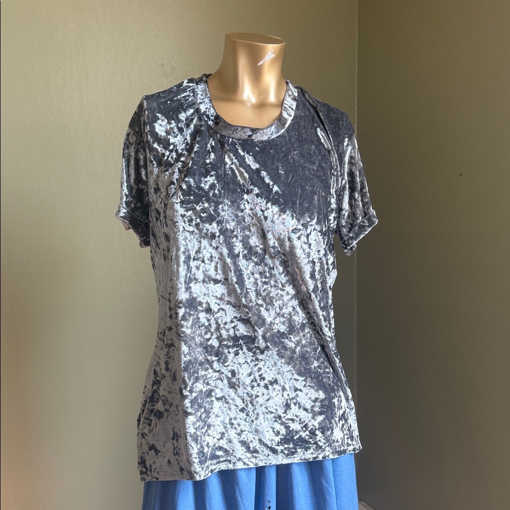 Velvet Women's Top in Silver Gray